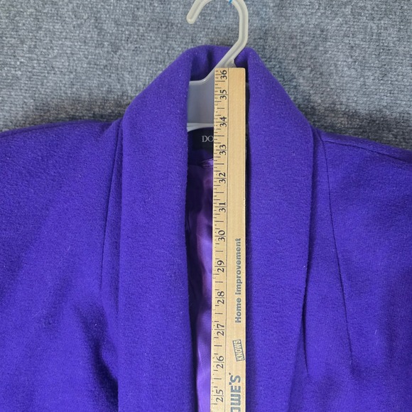 Donnybrook Women's Purple Wool Blend Shawl Collar Coat Size 6P - Picture 9 of 16